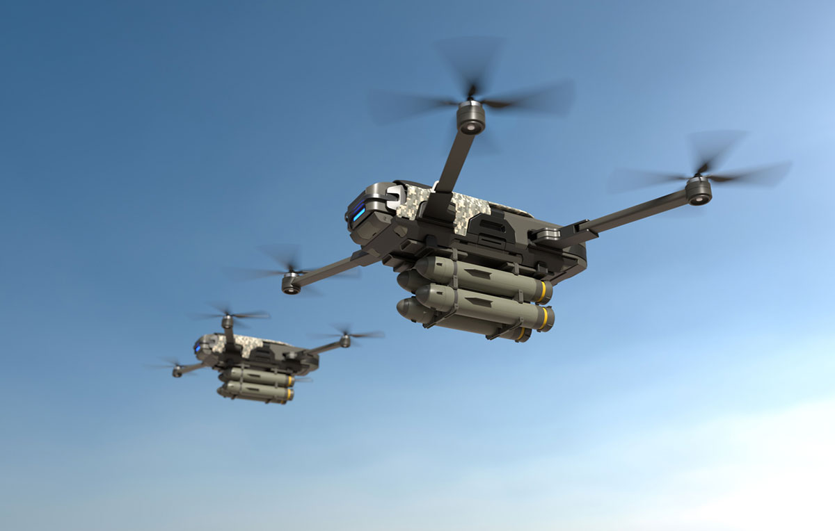 Guerra urbana droni a Rio de Janeiro