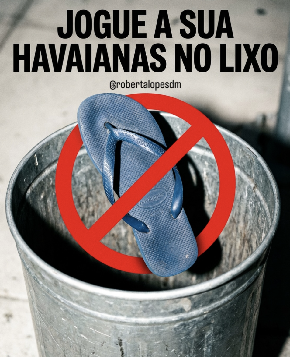 Havaianas nella spazzatura