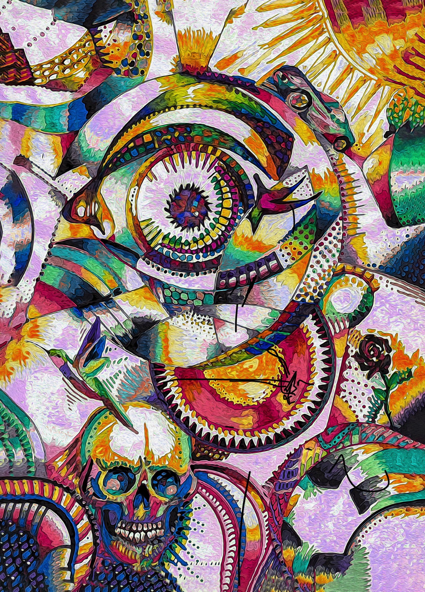 Multiverso Artistico la mano che impugna il pennello